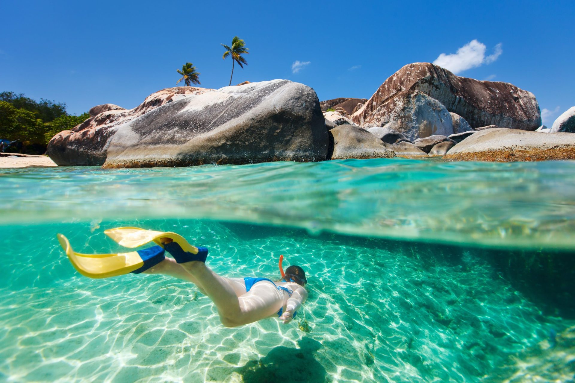 Snorkeling in the BVI