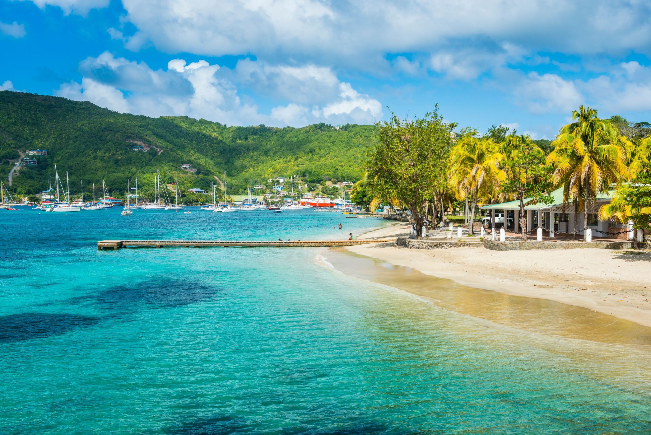 Grenadines, beach in Bequia