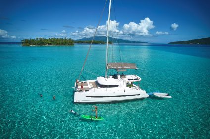 Cruising the French Polynesia on a spacious catamaran