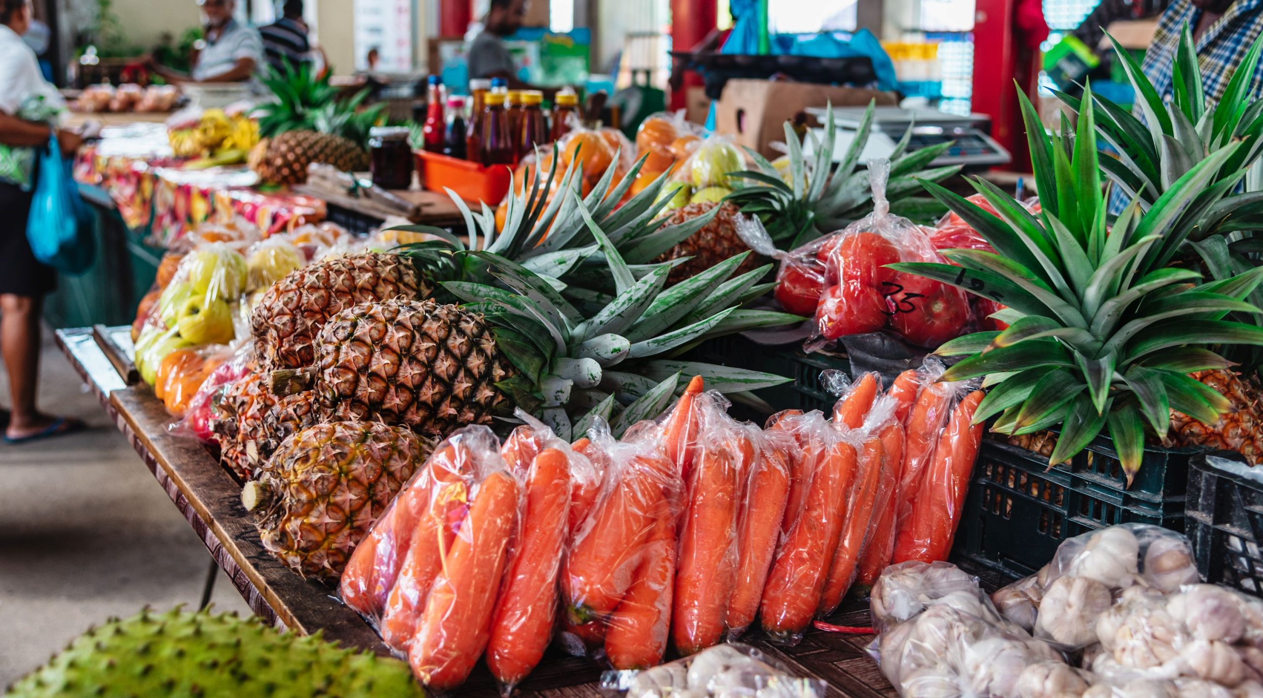 Sir Selwyn Selwyn Clarke Market on Mahe in the Seychelles 